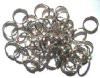 50 12mm Nickel Plated Split Rings